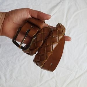 A Leather Studio Braided Belt